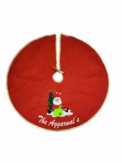 SANTA IN SNOW TREE SKIRT