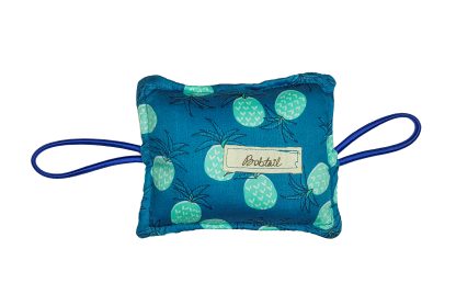 THE CUSHY DOOR CLOSER -  BLUE FLORAL WITH CHECKS - Image 2