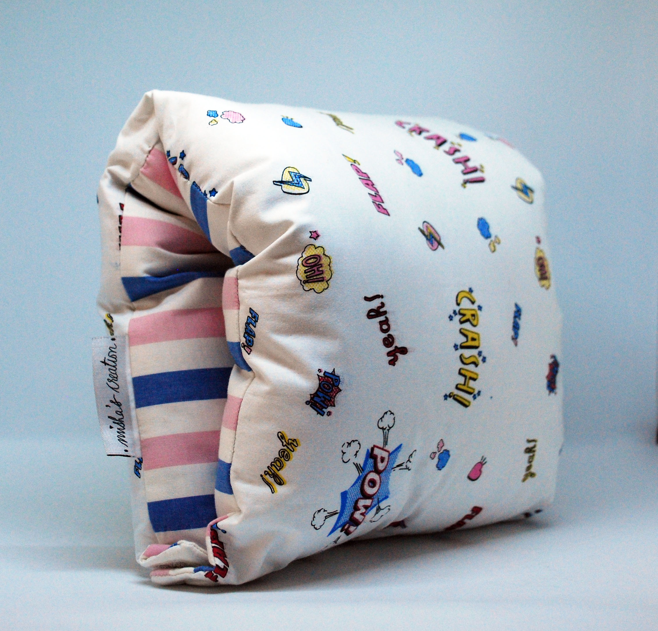 NAP: NURSING ARM PILLOW - RETRO GRAPHICS WITH STRIPES