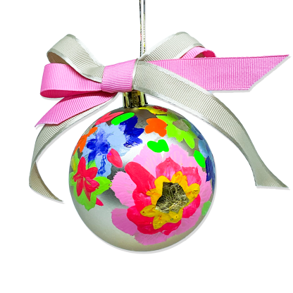 FLOWER POWER BAUBLE - GOLD WITH MULTICOLOR - Image 2
