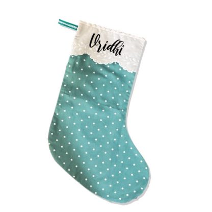 STOCKING - GREEN POLKA - Image 2