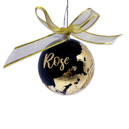 MAGIC OF GOLD BAUBLE - BLACK & GOLD FOILING - Image 2