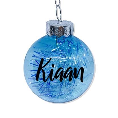 TINSEL BAUBLE - BLUE - Image 2