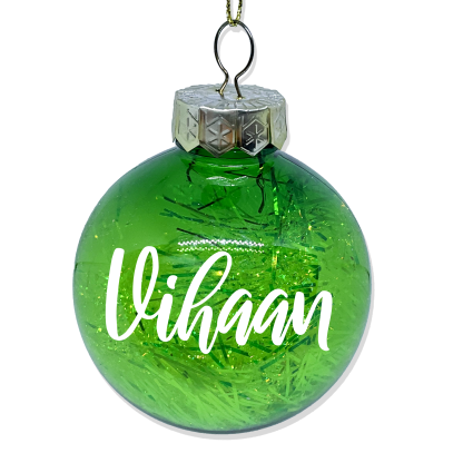 TINSEL BAUBLE - GREEN - Image 2