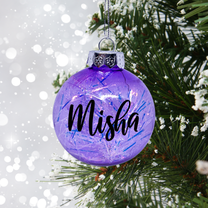 TINSEL BAUBLE - PURPLE
