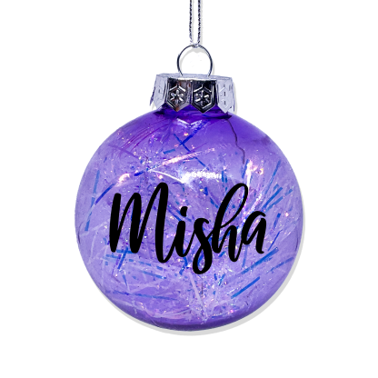 TINSEL BAUBLE - PURPLE - Image 2