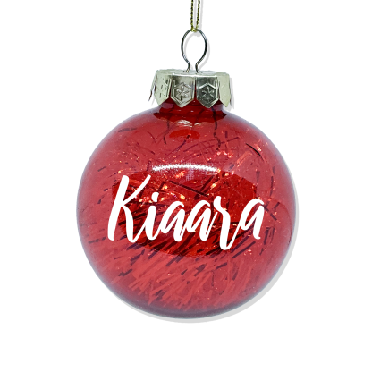 TINSEL BAUBLE - RED - Image 2