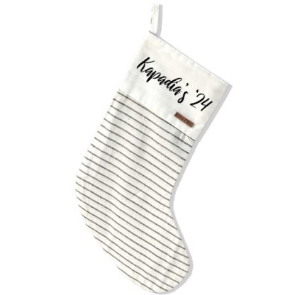 STOCKING - WHITE & BLACK STRIPES - Image 2