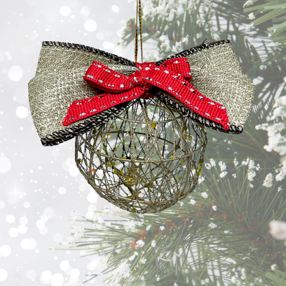 WIRED MEATL BAUBLE