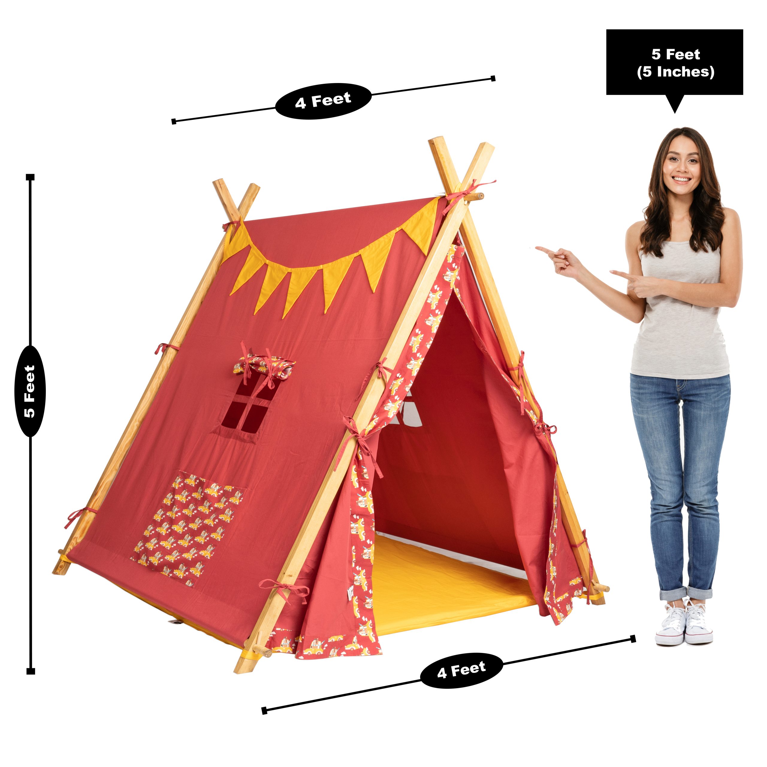 PLAY TENT -  BEAR DRIVE (RED) - Image 6