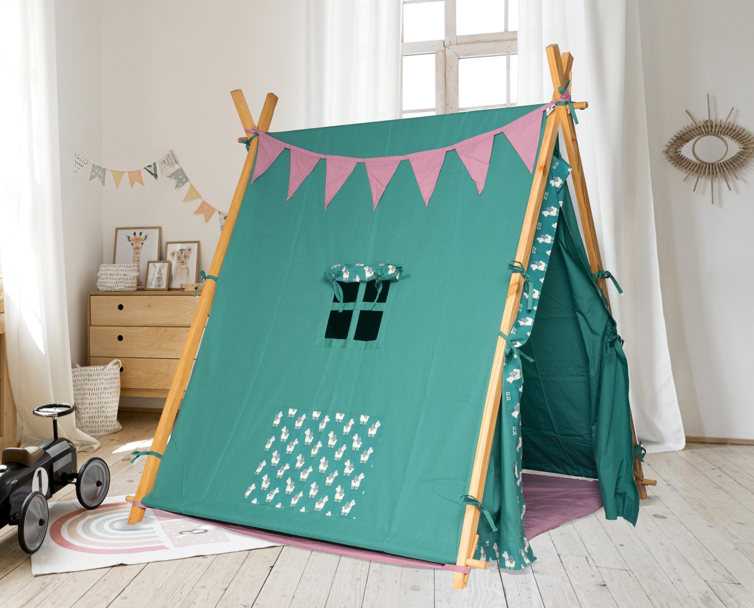 PLAY TENT - LAZY LAMA (GREEN)