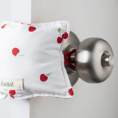 THE CUSHY DOOR CLOSER -  BLUE FLORAL WITH CHECKS - Image 4